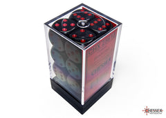 CHESSEX OPAQUE DICE: BLACK & RED | Gamers Paradise