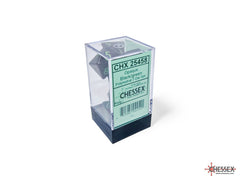 CHESSEX OPAQUE DICE: BLACK & GREEN | Gamers Paradise