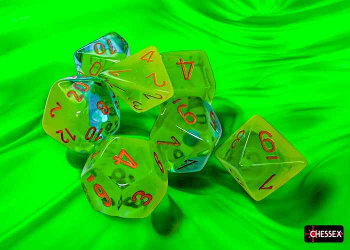 CHESSEX GEMINI DICE: GREEN-TEAL/ORANGE | Gamers Paradise
