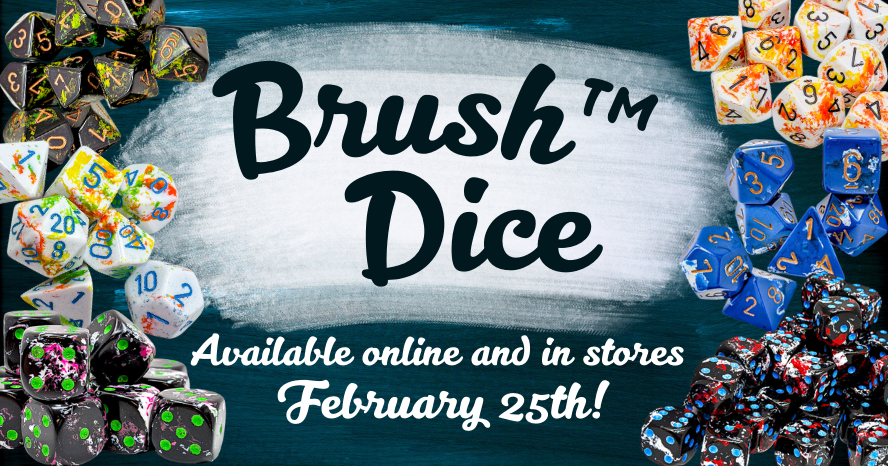 CHESSEX BRUSH DICE SETS | Gamers Paradise