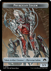 Phyrexian Golem // Energy Reserve Double-Sided Token [Modern Horizons 3 Tokens] | Gamers Paradise