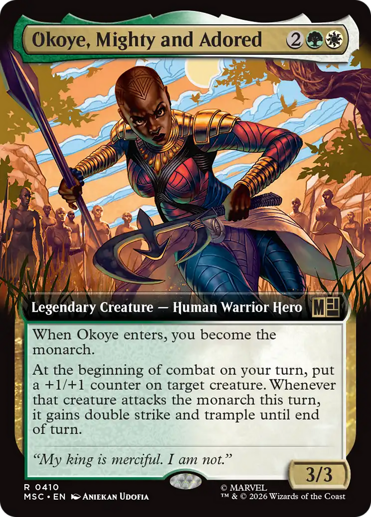 Okoye, Mighty and Adored (Extended Art) [Marvel Super Heroes Commander] | Gamers Paradise