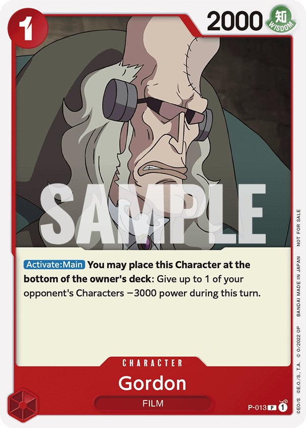 Gordon (One Piece Film Red) [One Piece Promotion Cards] | Gamers Paradise