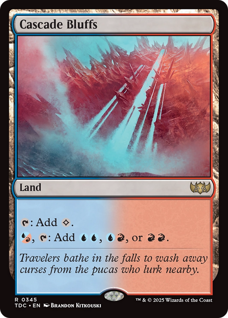 Cascade Bluffs [Tarkir: Dragonstorm Commander] | Gamers Paradise