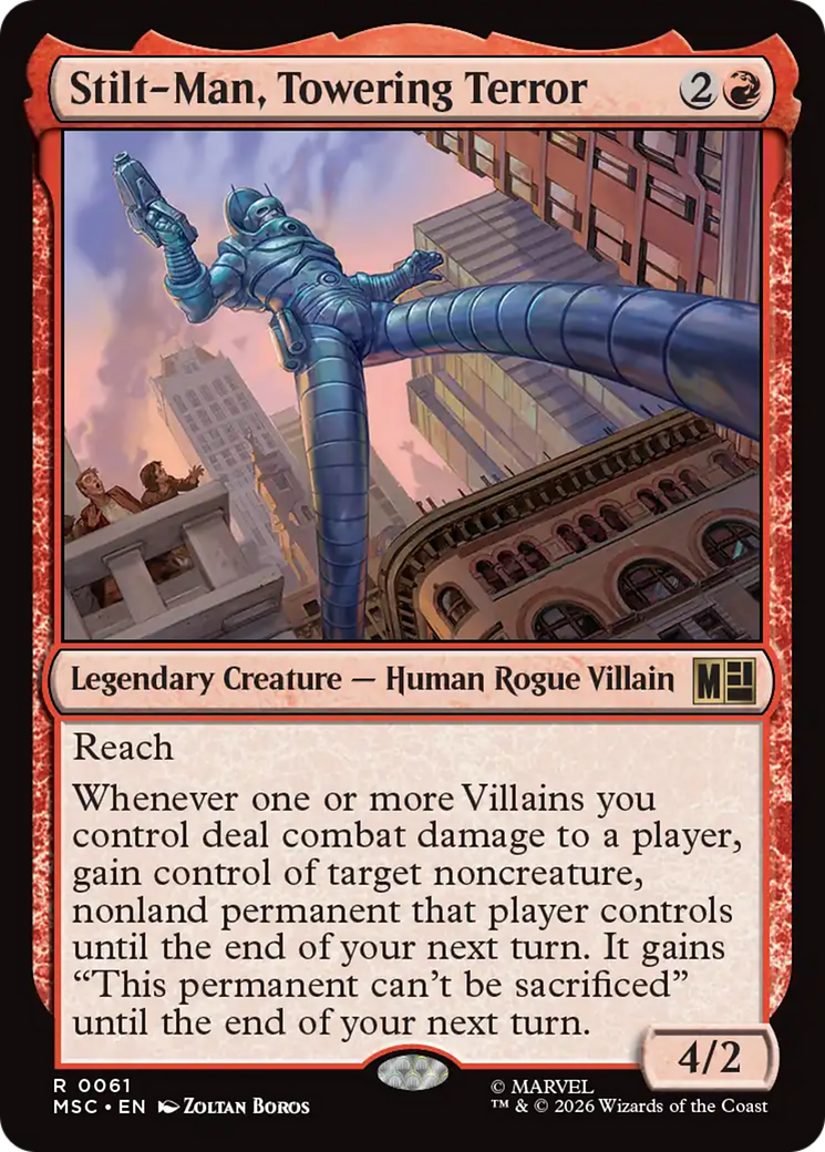 Stilt-Man, Towering Terror (Surge Foil) [Marvel Super Heroes Commander] | Gamers Paradise