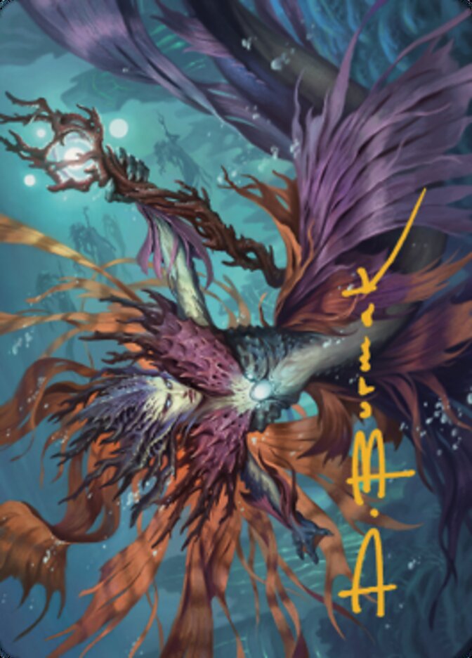 Vodalian Hexcatcher Art Card (Gold-Stamped Signature) [Dominaria United Art Series] | Gamers Paradise