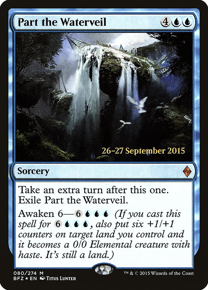 Part the Waterveil [Battle for Zendikar Prerelease Promos] | Gamers Paradise
