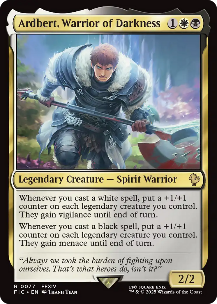Ardbert, Warrior of Darkness [FINAL FANTASY Commander] | Gamers Paradise