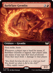 Barbflare Gremlin (Extended Art) [Duskmourn: House of Horror Commander] | Gamers Paradise