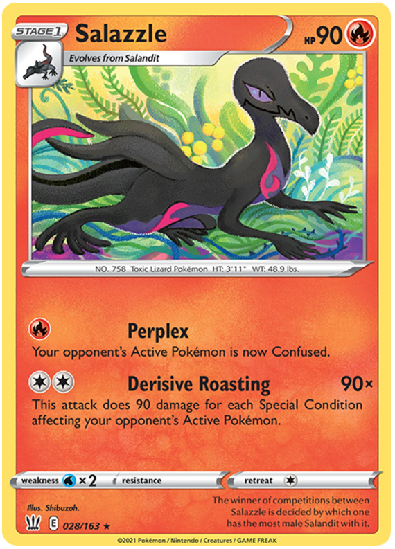 Salazzle (028/163) [Sword & Shield: Battle Styles] | Gamers Paradise