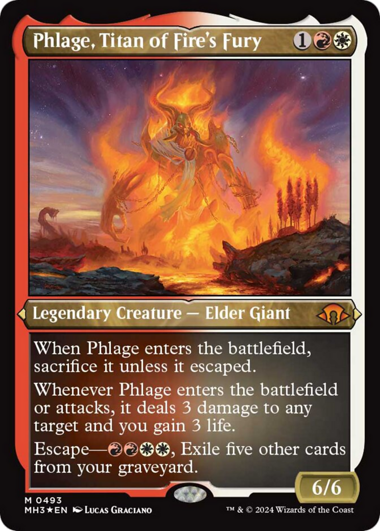 Phlage, Titan of Fire's Fury (Foil Etched) [Modern Horizons 3] | Gamers Paradise