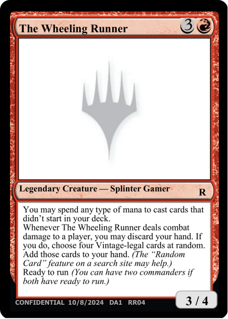 The Wheeling Runner [Unknown Event] | Gamers Paradise
