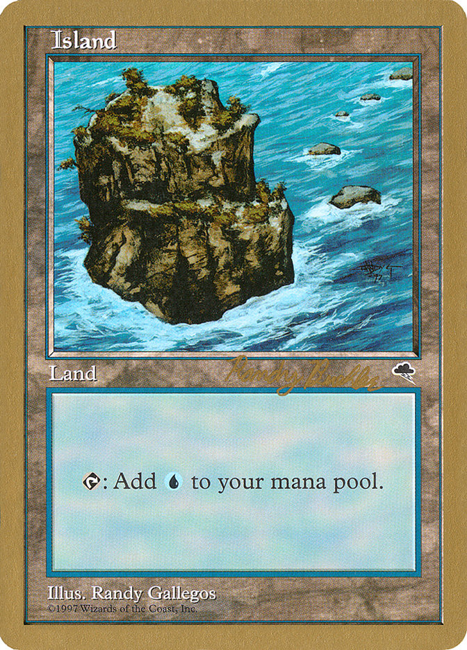 Island (rb335) (Randy Buehler) [World Championship Decks 1998] | Gamers Paradise