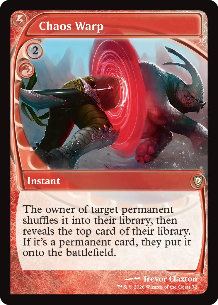 Chaos Warp (Future Sight) [Mystery Booster: Commander Edition] | Gamers Paradise