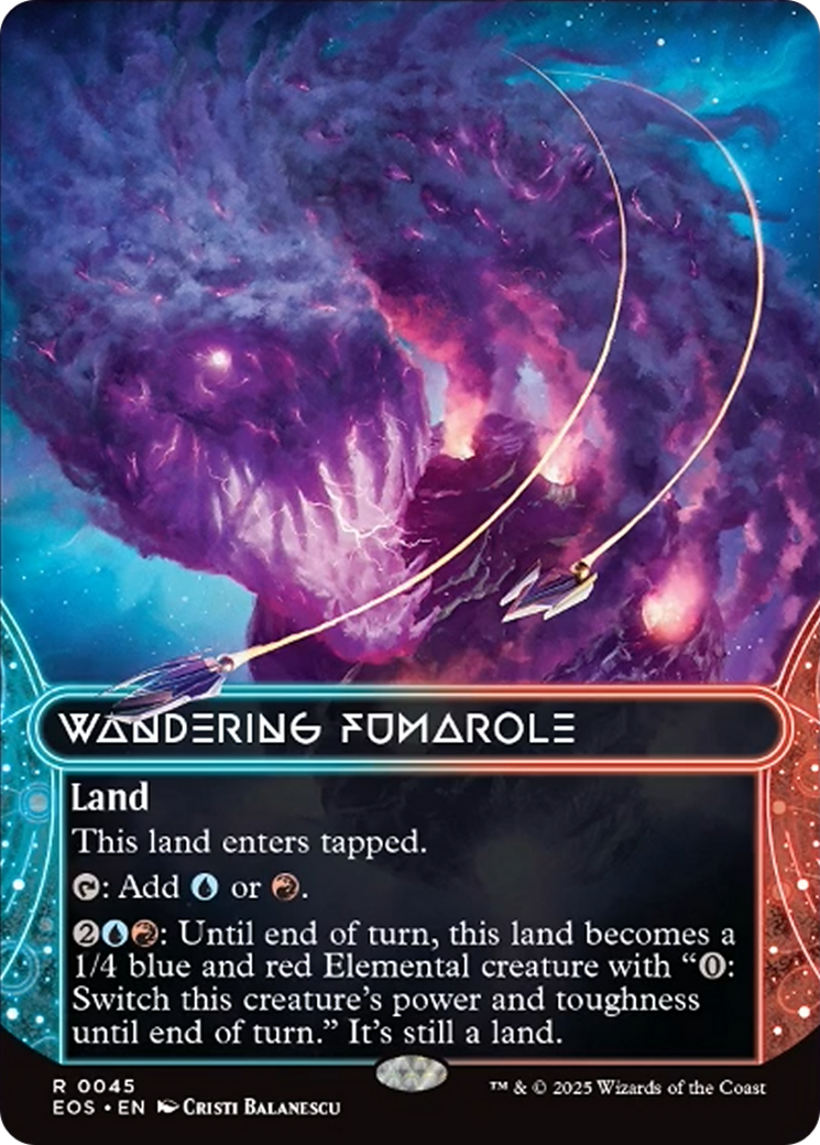 Wandering Fumarole (0045) (Borderless) [Edge of Eternities: Stellar Sights] | Gamers Paradise