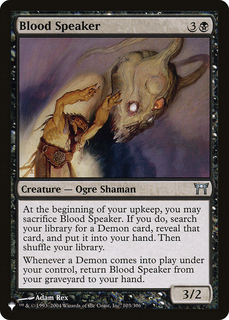 Blood Speaker [The List Reprints] | Gamers Paradise