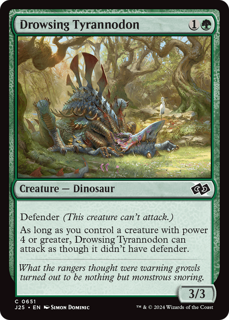 Drowsing Tyrannodon [Foundations Jumpstart] | Gamers Paradise