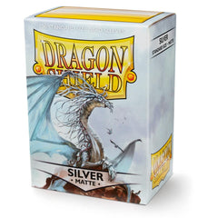 Dragon Shield: Standard 100ct Sleeves - Silver (Matte) | Gamers Paradise