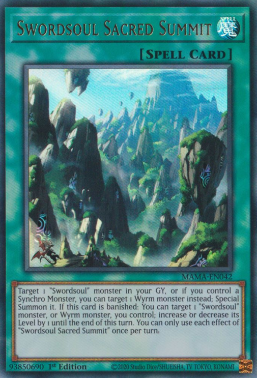 Swordsoul Sacred Summit [MAMA-EN042] Ultra Rare | Gamers Paradise