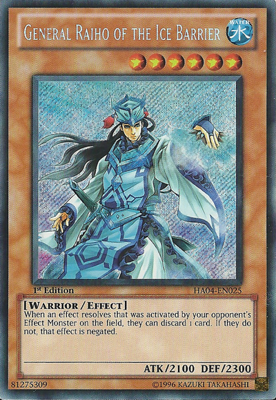 General Raiho of the Ice Barrier [HA04-EN025] Secret Rare | Gamers Paradise