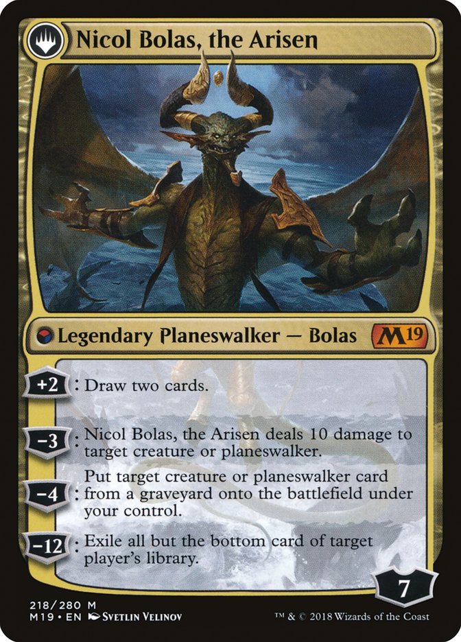Nicol Bolas, the Ravager // Nicol Bolas, the Arisen [Core Set 2019] | Gamers Paradise