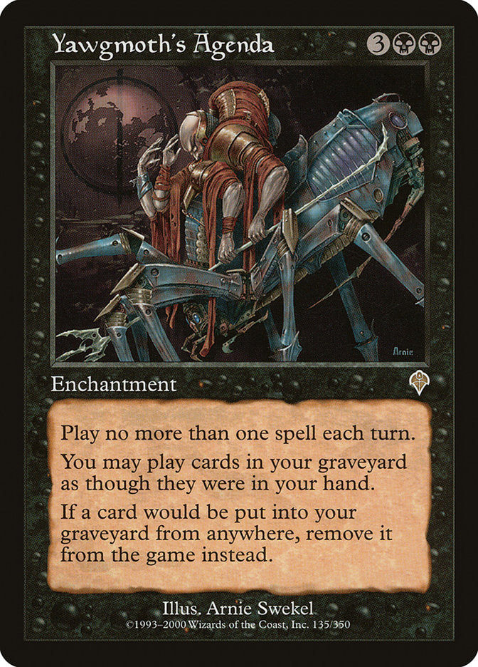 Yawgmoth's Agenda [Invasion] | Gamers Paradise