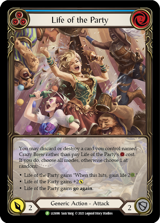 Life of the Party (Blue) [LGS086] (Promo)  Rainbow Foil | Gamers Paradise