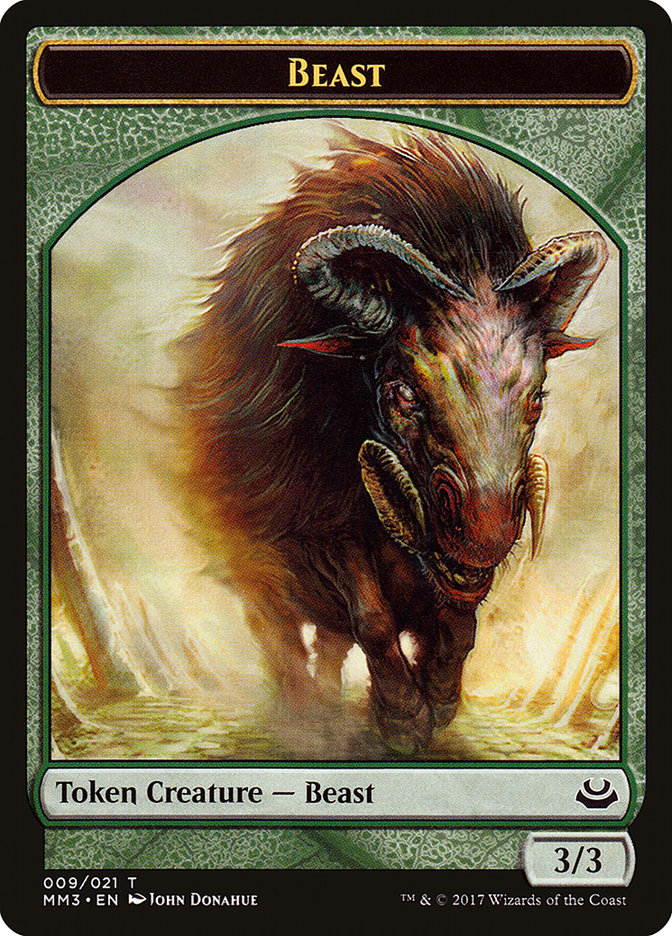 Beast Token (009/021) [Modern Masters 2017 Tokens] | Gamers Paradise