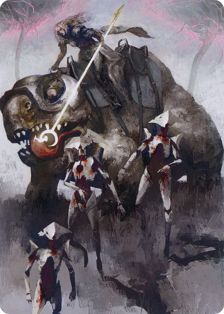 Thalia and The Gitrog Monster Art Card [March of the Machine Art Series] | Gamers Paradise