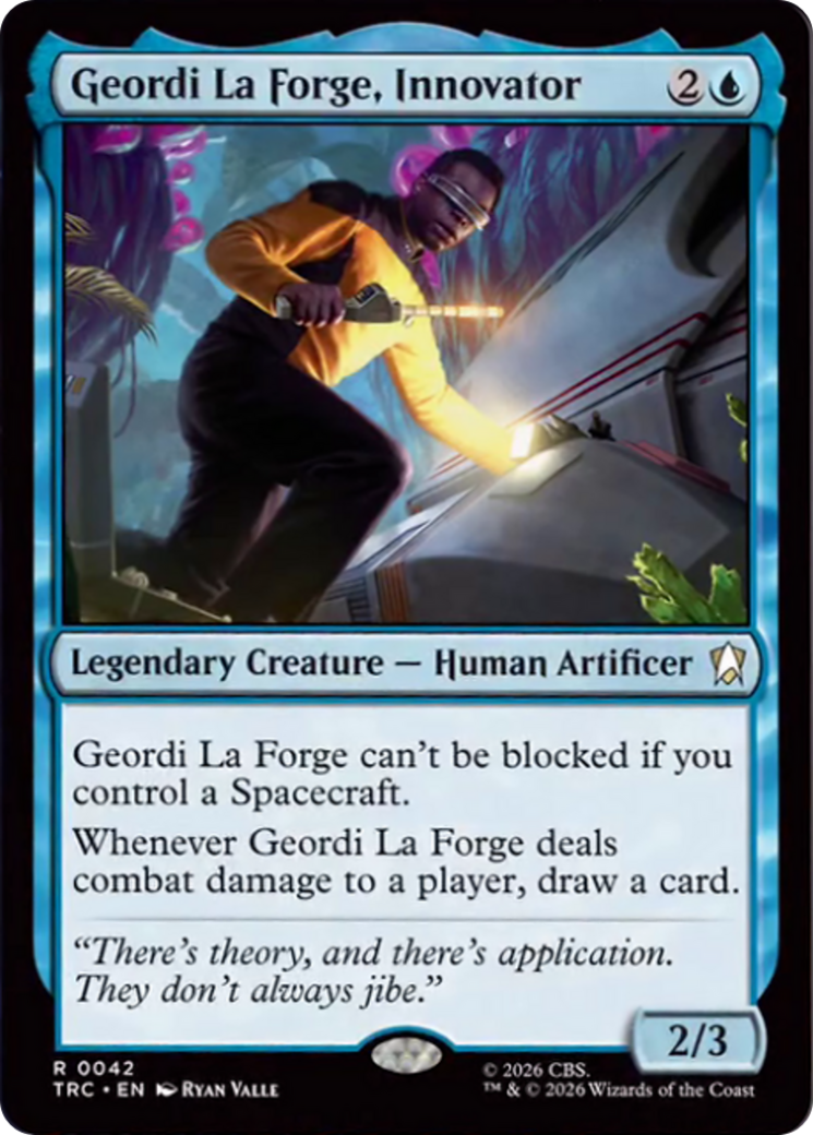Geordi La Forge, Innovator (Surge Foil) [Star Trek Commander] | Gamers Paradise