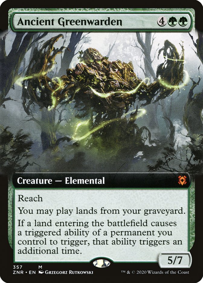 Ancient Greenwarden (Extended Art) [Zendikar Rising] | Gamers Paradise