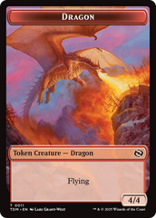 Reliquary Dragon // Dragon (0011) Double-Sided Token [Tarkir: Dragonstorm Tokens] | Gamers Paradise