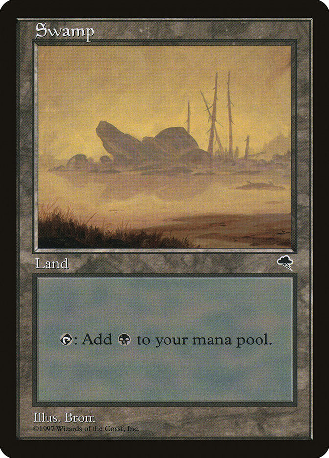 Swamp (Large Jutting Stone) [Tempest] | Gamers Paradise