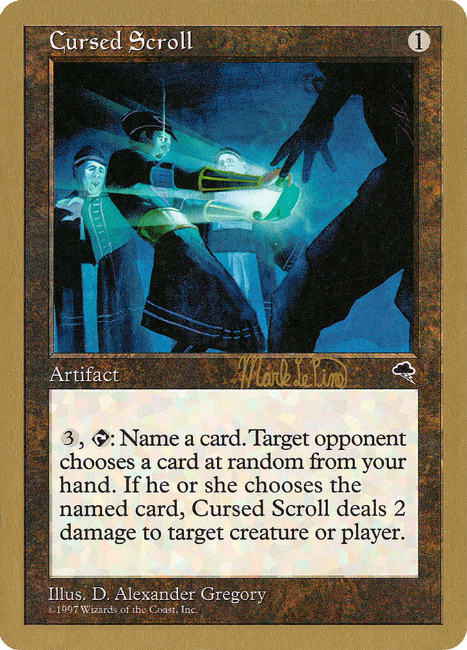Cursed Scroll (Mark Le Pine) [World Championship Decks 1999] | Gamers Paradise