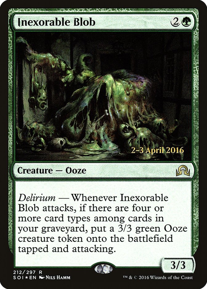 Inexorable Blob [Shadows over Innistrad Prerelease Promos] | Gamers Paradise