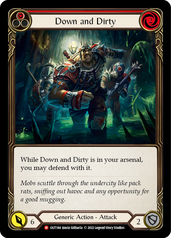 Down and Dirty [OUT184] (Outsiders)  Rainbow Foil | Gamers Paradise