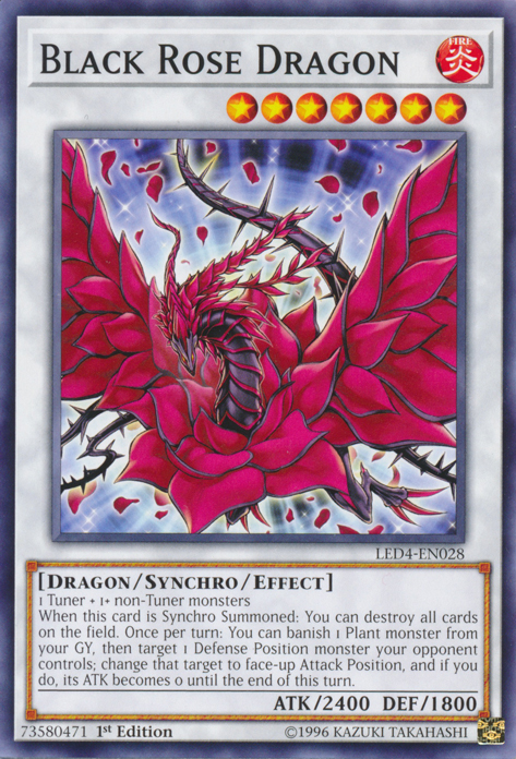Black Rose Dragon [LED4-EN028] Common | Gamers Paradise