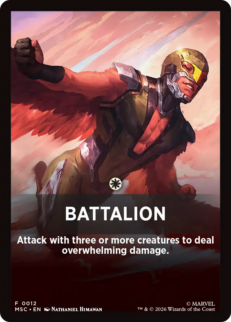 Battalion Theme Card [Marvel Super Heroes Commander] | Gamers Paradise