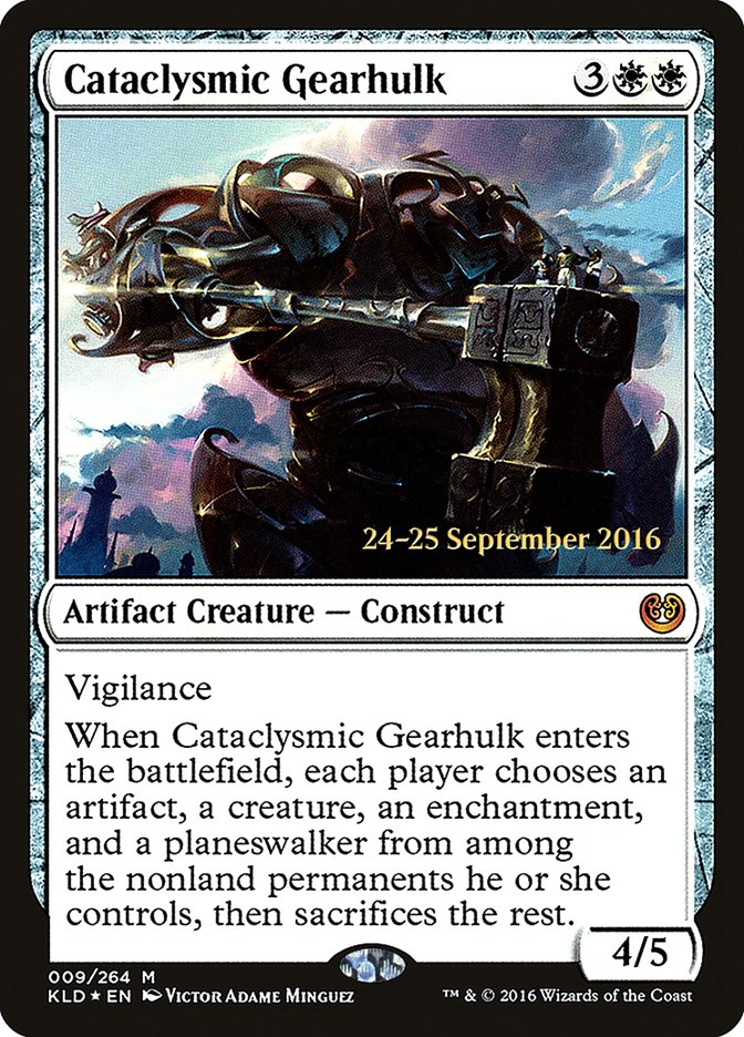 Cataclysmic Gearhulk [Kaladesh Prerelease Promos] | Gamers Paradise