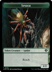 Wurm // Spider Double-Sided Token [Commander Masters Tokens] | Gamers Paradise