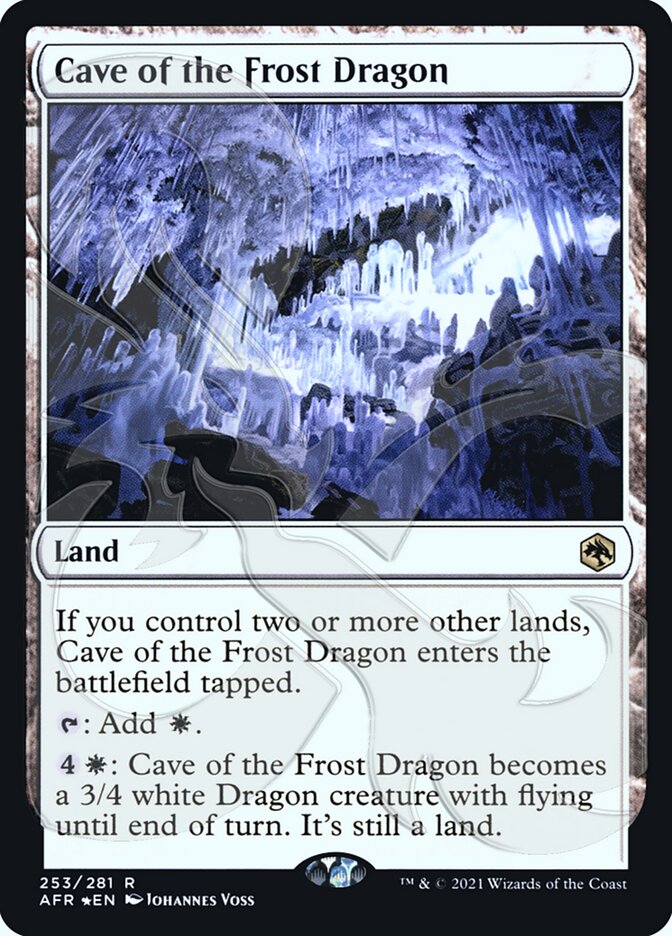 Cave of the Frost Dragon (Ampersand Promo) [Dungeons & Dragons: Adventures in the Forgotten Realms Promos] | Gamers Paradise