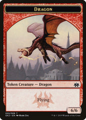 Dragon // Goblin Double-Sided Token [Ravnica Allegiance Guild Kit Tokens] | Gamers Paradise