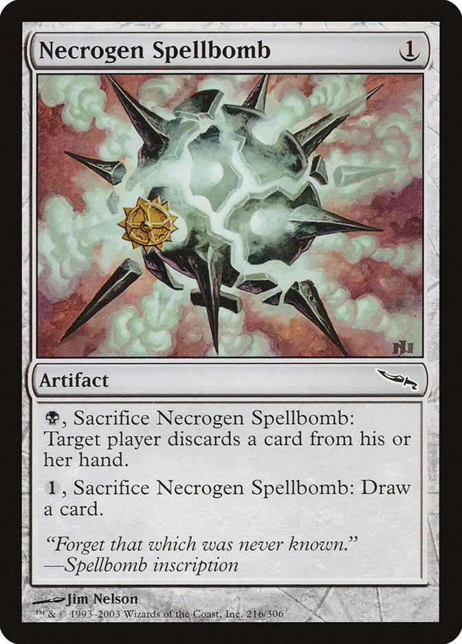 Necrogen Spellbomb [Mirrodin] | Gamers Paradise