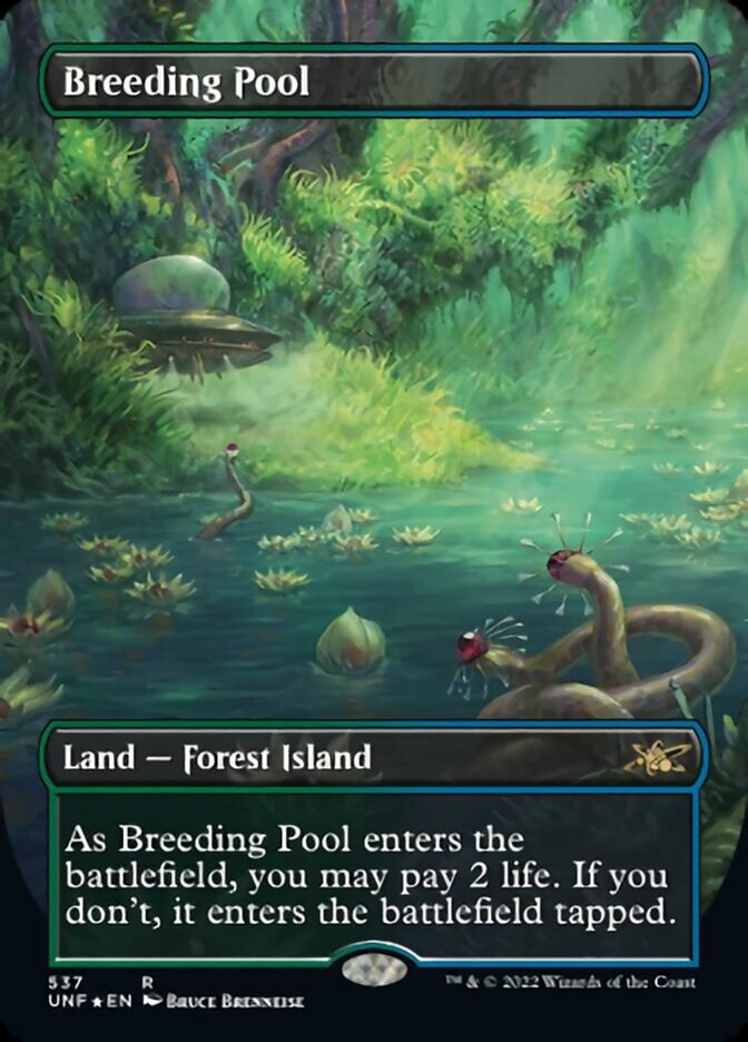 Breeding Pool (Borderless) (Galaxy Foil) [Unfinity] | Gamers Paradise
