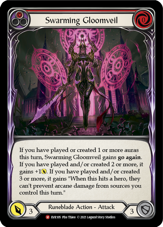 Swarming Gloomveil [EVR105] (Everfest)  1st Edition Rainbow Foil | Gamers Paradise