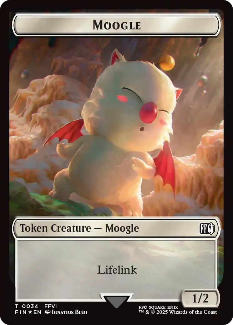 Copy (0025) // Moogle (0034) Double-Sided Token (Surge Foil) [FINAL FANTASY Tokens] | Gamers Paradise