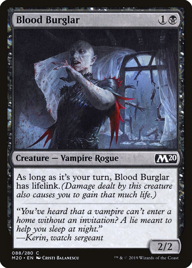 Blood Burglar [Core Set 2020] | Gamers Paradise