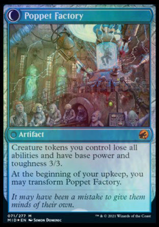 Poppet Stitcher // Poppet Factory [Innistrad: Midnight Hunt Prerelease Promos] | Gamers Paradise