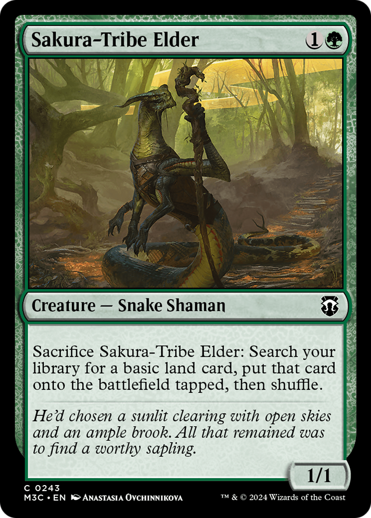 Sakura-Tribe Elder (Ripple Foil) [Modern Horizons 3 Commander] | Gamers Paradise