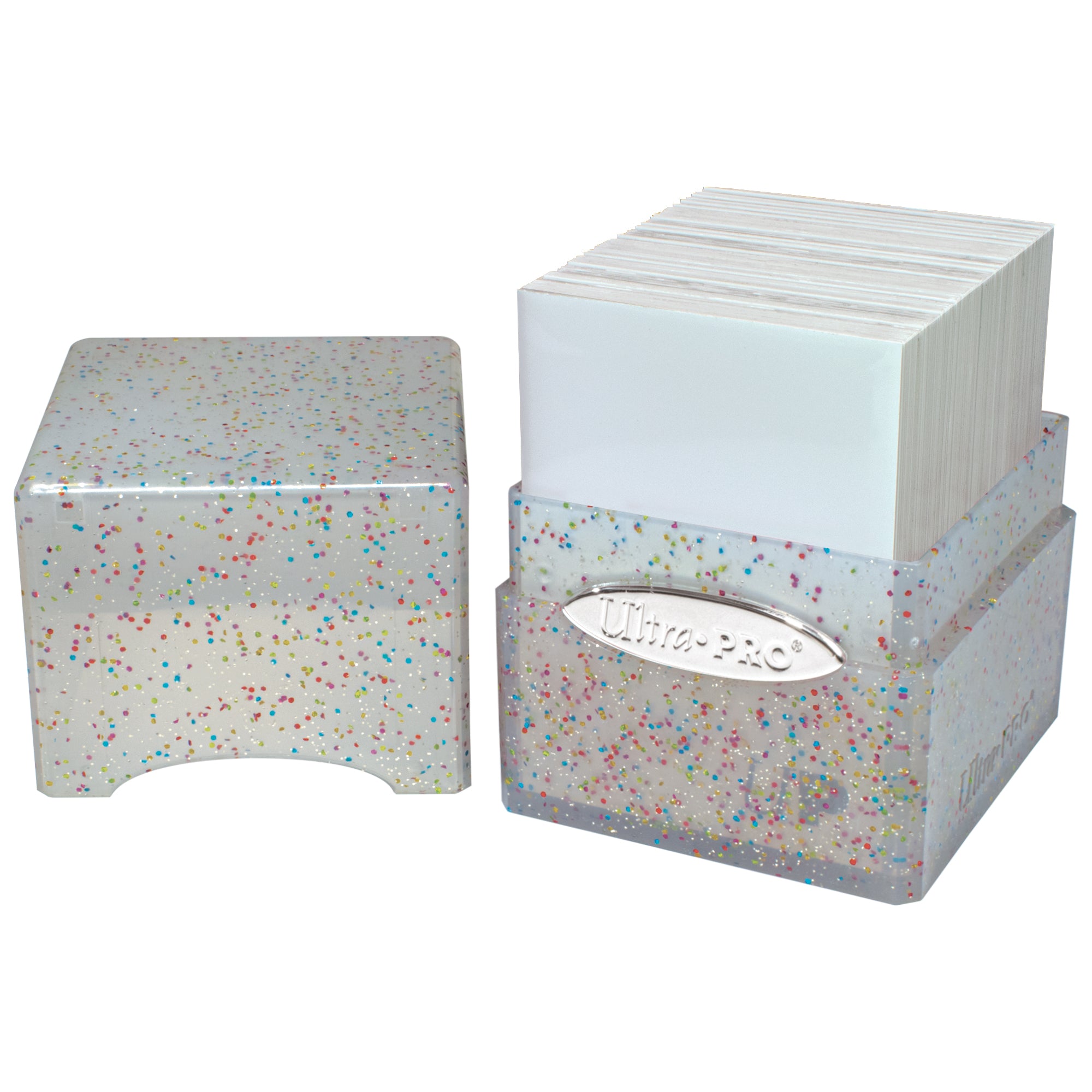 Ultra PRO: Satin Cube - Glitter Clear | Gamers Paradise